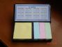 leather cover sticky notes with calendar